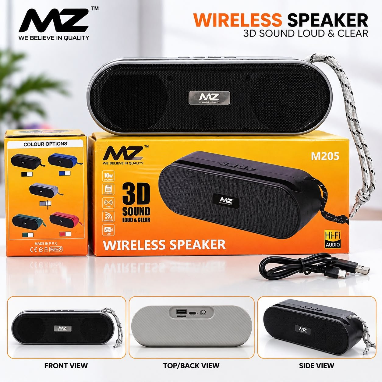 MZ M205 Wireless Bluetooth Speaker